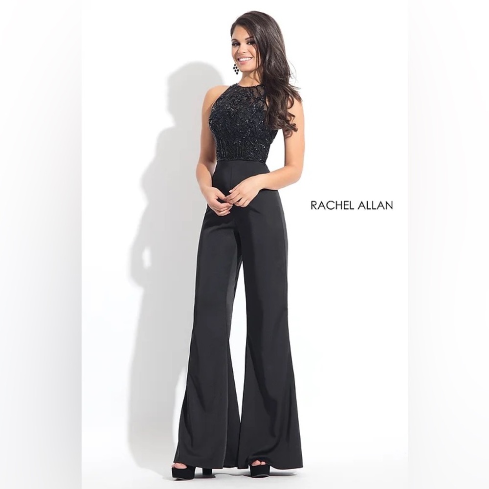 Rachel Allan Satin Jumpsuit NWT Size 8